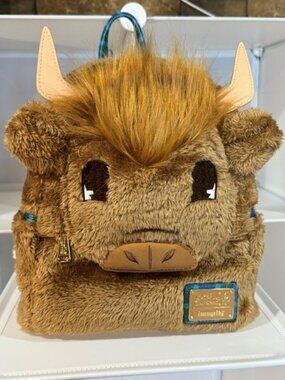 Loungefly Busch Gardens Exclusive Highland Cow Mini Backpack